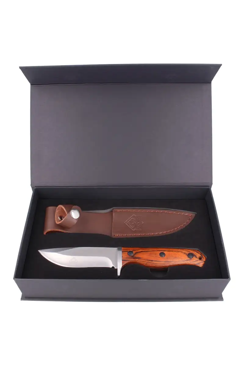 Nóż myśliwski Puma Solingen Pakka Wood, Satin (565710)