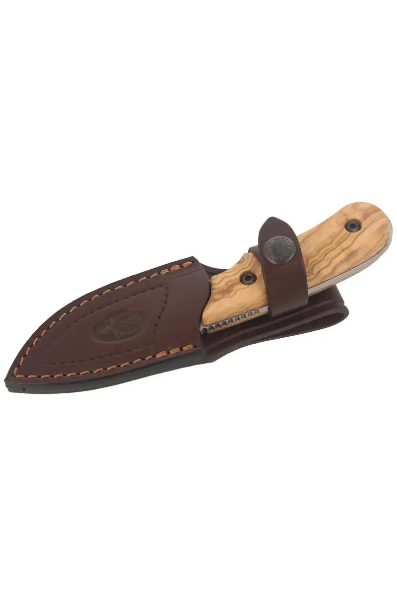 Nóż Muela Full Tang Olive Wood, Satin X50CrMoV15 (IBEX-8.OL)