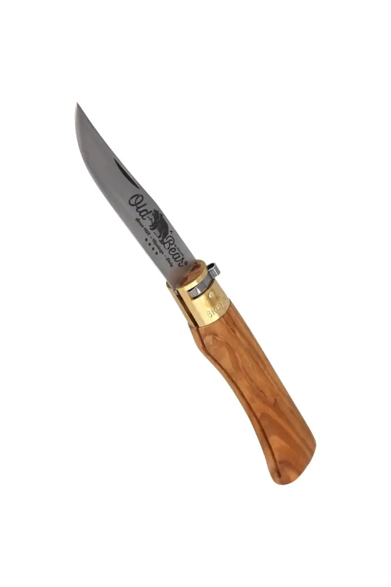 Nóż składany Antonini Old Bear Classical L Olive Wood, Satin AISI 420 (9307/21_LU)