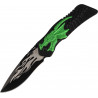 Nóż składany Herbertz Solingen Hit motyw 3D Green Dragon 90mm (582012)
