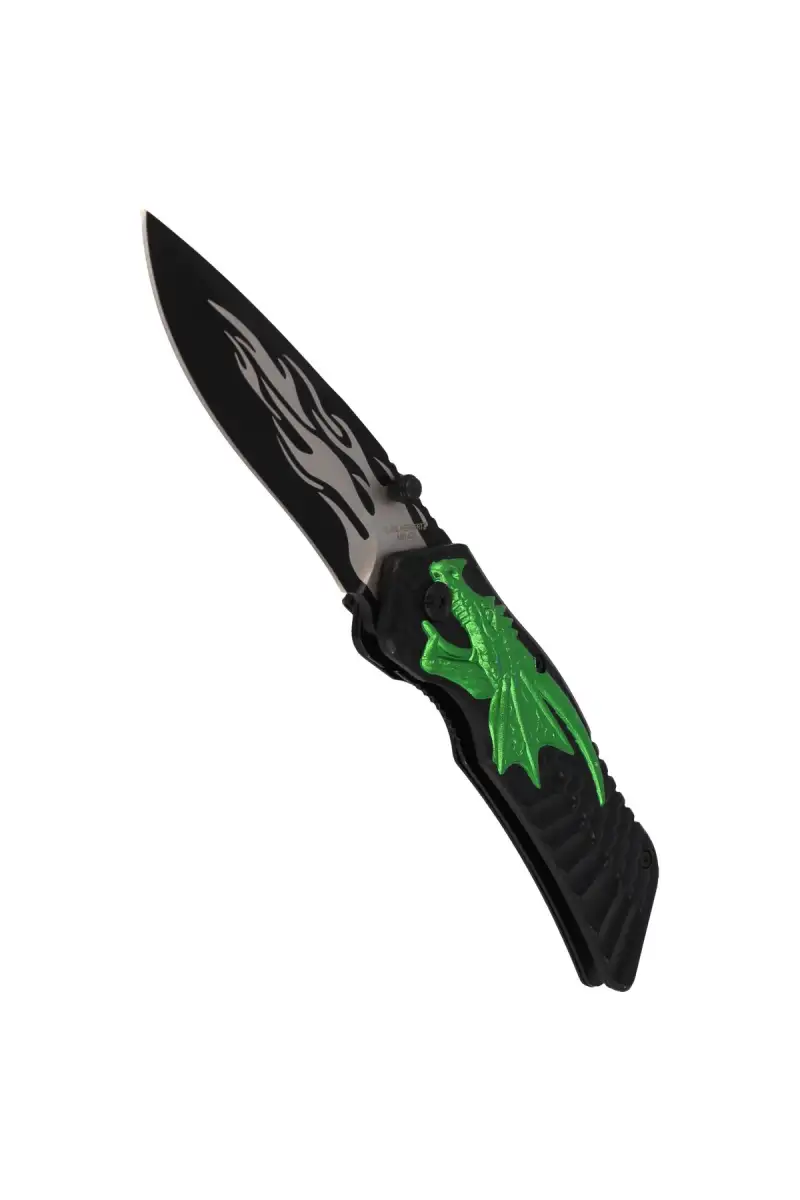 Nóż składany Herbertz Solingen Hit motyw 3D Green Dragon 90mm (582012)