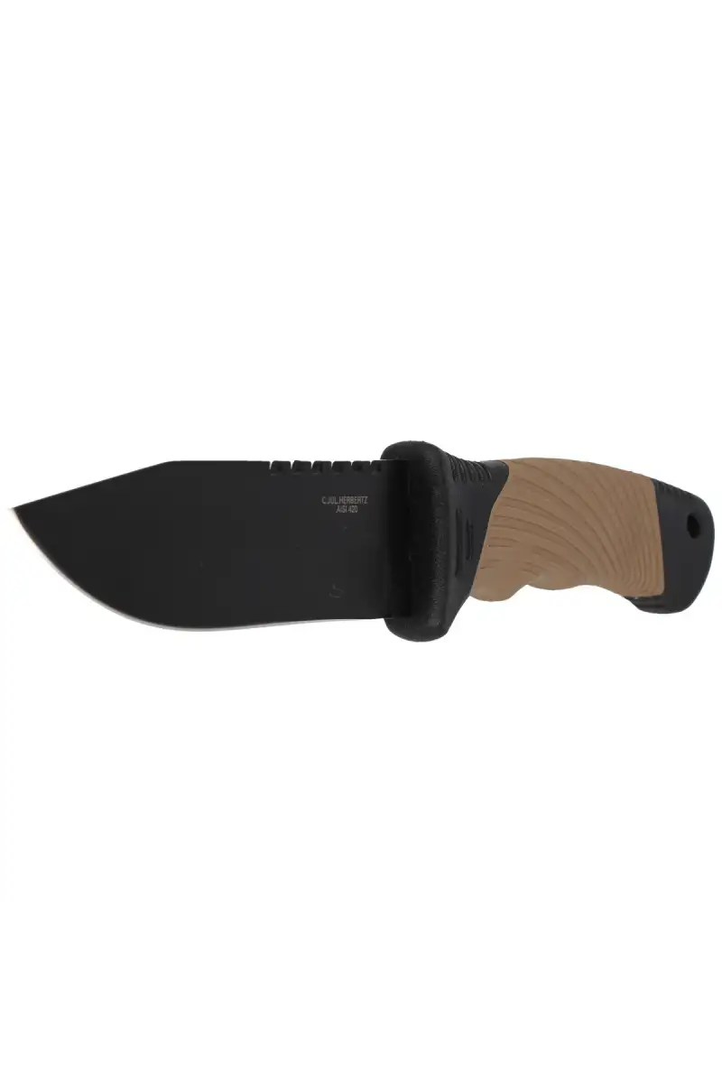 Nóż Herbertz Solingen Hit Coyote Brown Plastic / Rubber, Black Blade (585412)