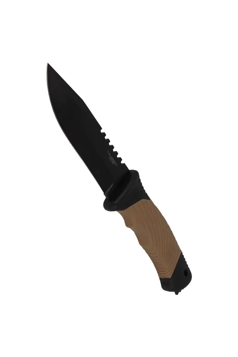 Nóż Herbertz Solingen Hit Coyote Brown Plastic / Rubber, Black Blade (585412)