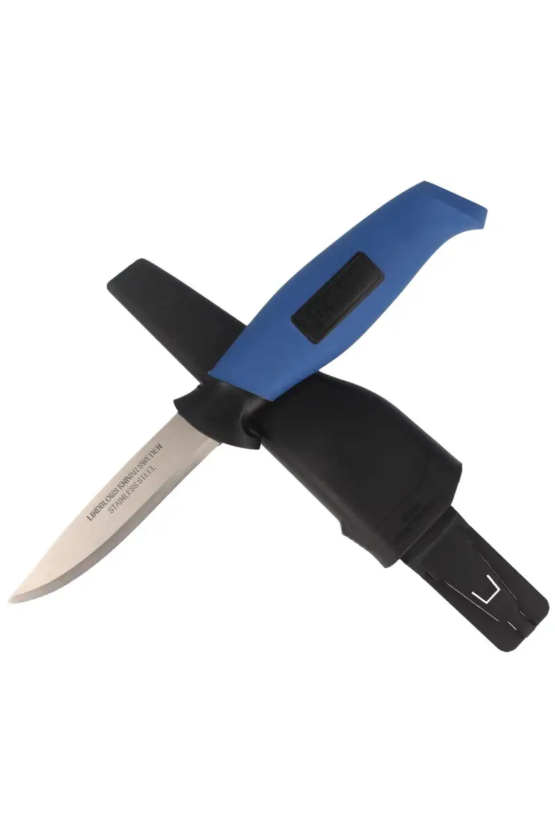 Nóż Lindbloms Craftman's Knife Blue Rubber, Stainless Steel (5000)