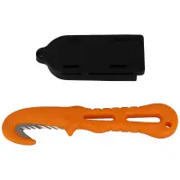 Nóż ratowniczy MAC Coltellerie Rescue ABS 48mm (MC TS/01FOD.PL ORANGE)
