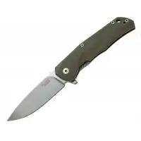 Nóż składany LionSteel T.R.E. G10 Green, Stone Washed Blade (TRE GGR)