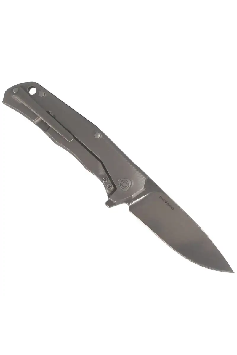 Nóż składany LionSteel T.R.E. G10 Green, Stone Washed Blade (TRE GGR)