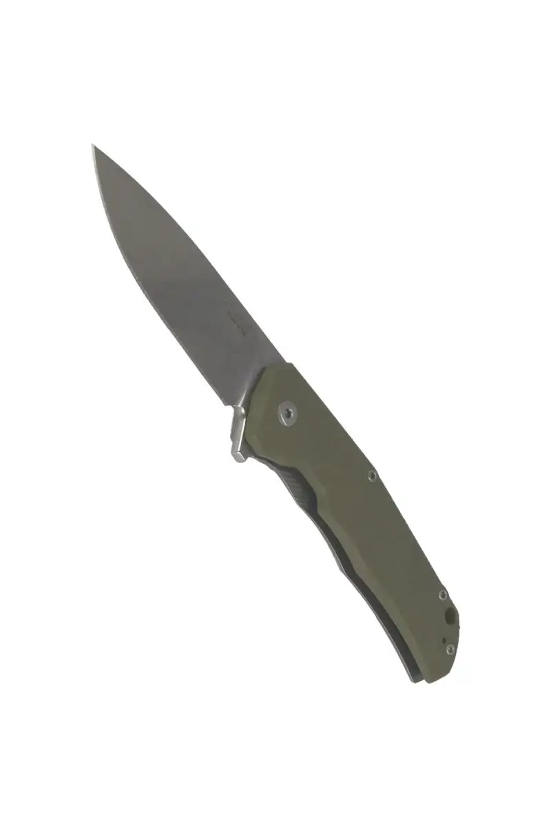 Nóż składany LionSteel T.R.E. G10 Green, Stone Washed Blade (TRE GGR)
