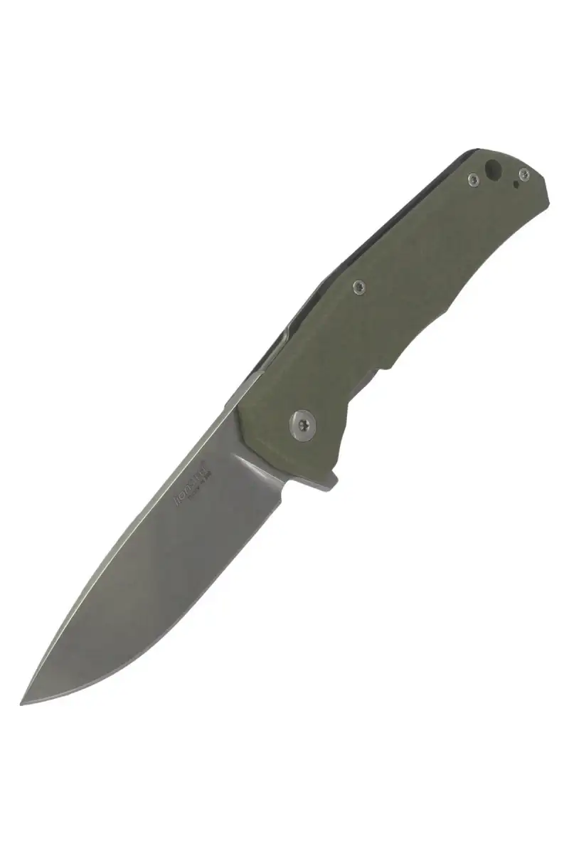 Nóż składany LionSteel T.R.E. G10 Green, Stone Washed Blade (TRE GGR)