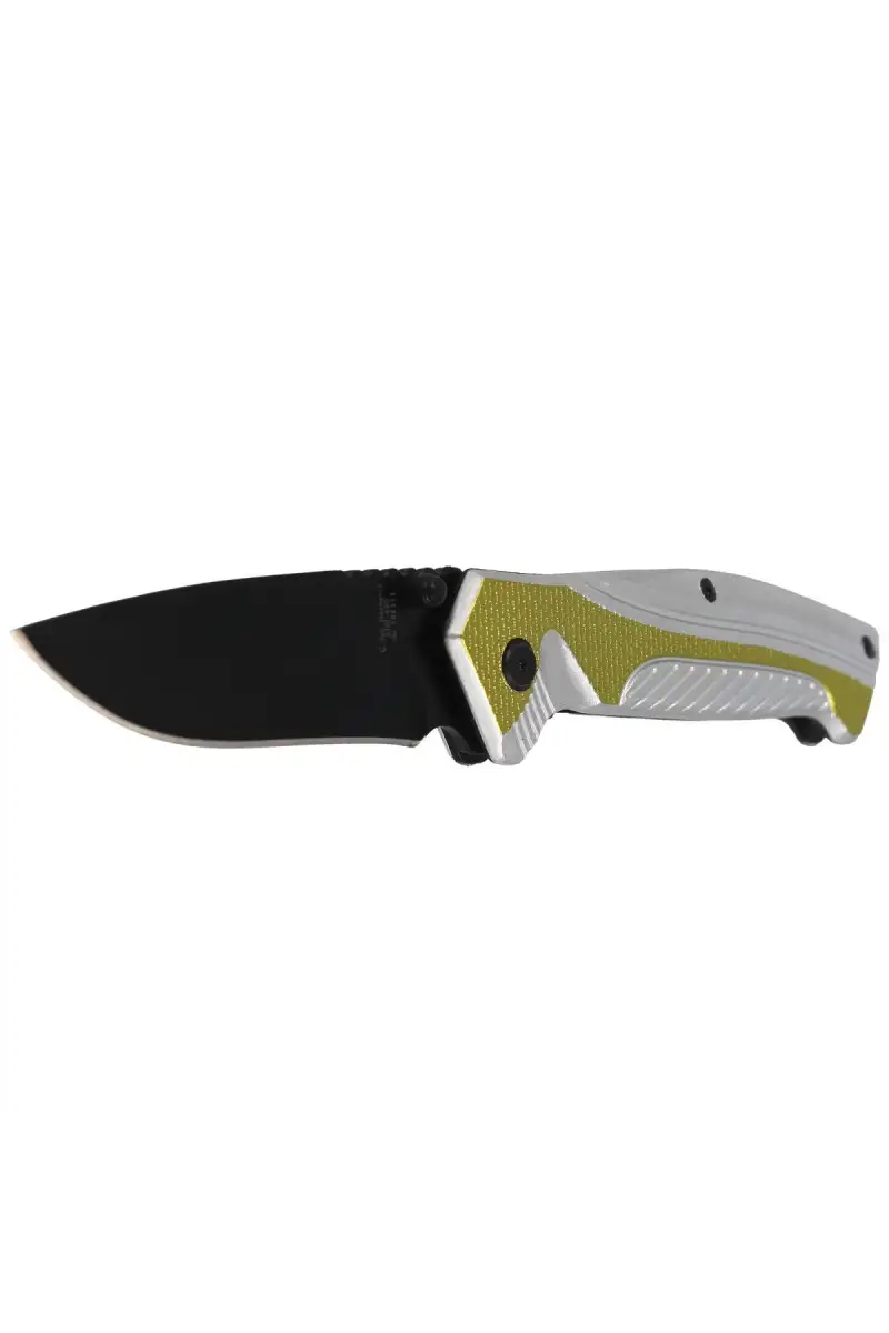 Nóż składany Herbertz Solingen Hit Green / Silver Aluminium, Black Blade (566311)