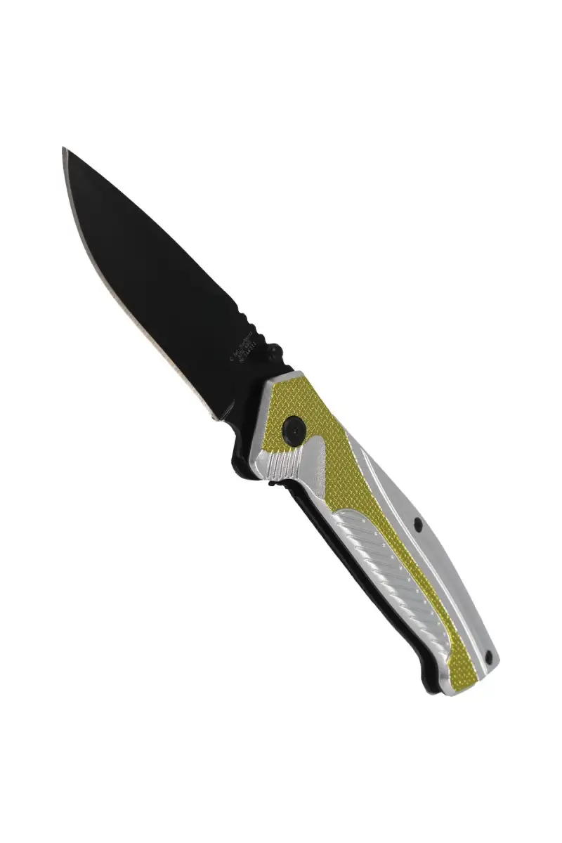 Nóż składany Herbertz Solingen Hit Green / Silver Aluminium, Black Blade (566311)