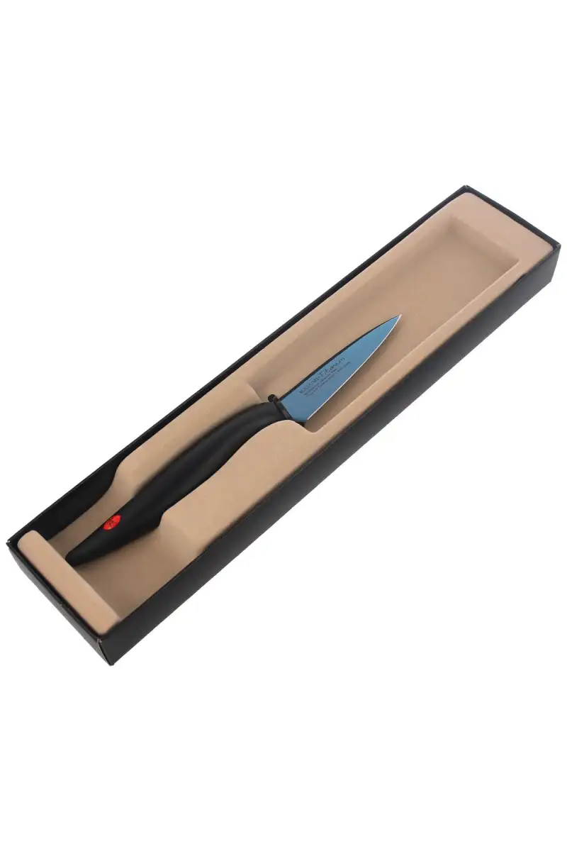Kasumi Blue Titanium Paring kuty japoński nóż do warzyw 80mm (22008/B)
