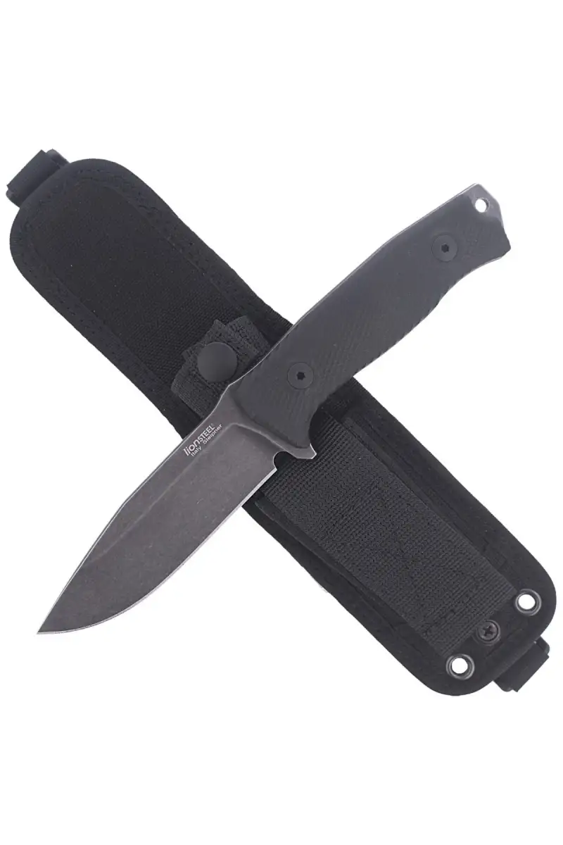 Nóż LionSteel G10 Black, PVD / Stone Washed Sleipner (M5B G10)