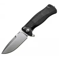Nóż składany LionSteel SR11A Black Aluminum, Satin Sleipner by Molletta (SR11A BS)