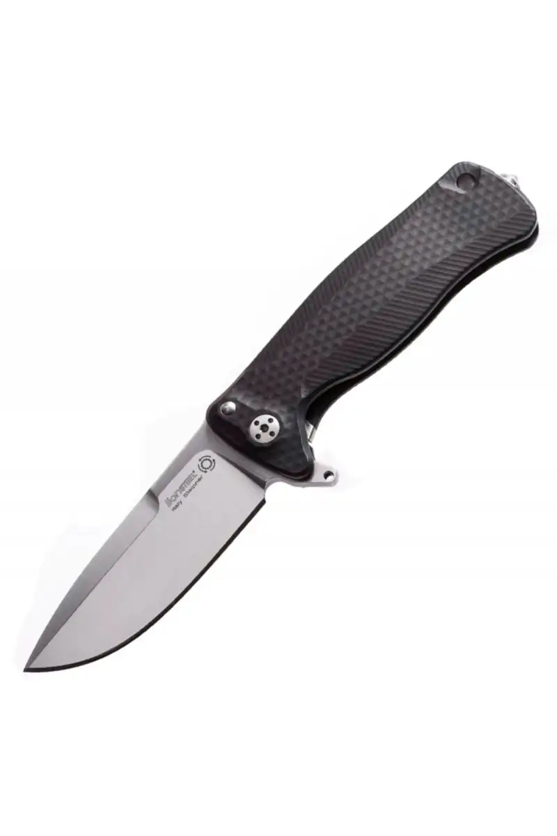 Nóż składany LionSteel SR22A Black Aluminum, Satin Sleipner by Molletta (SR22A BS)