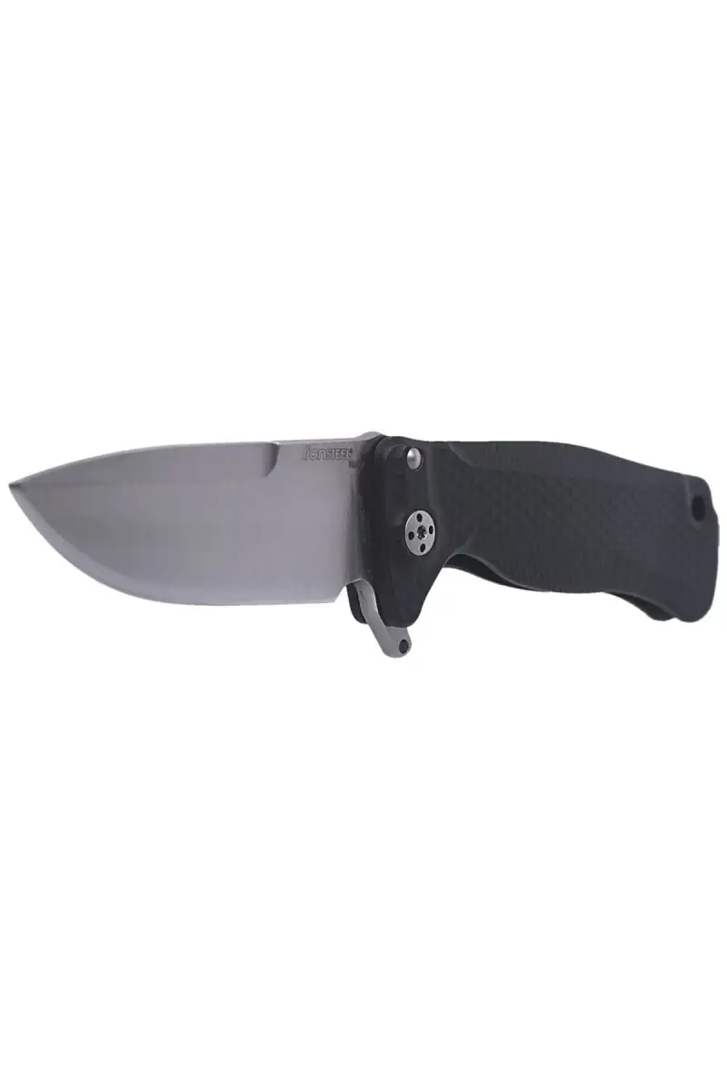 Nóż składany LionSteel SR22A Black Aluminum, Satin Sleipner by Molletta (SR22A BS)