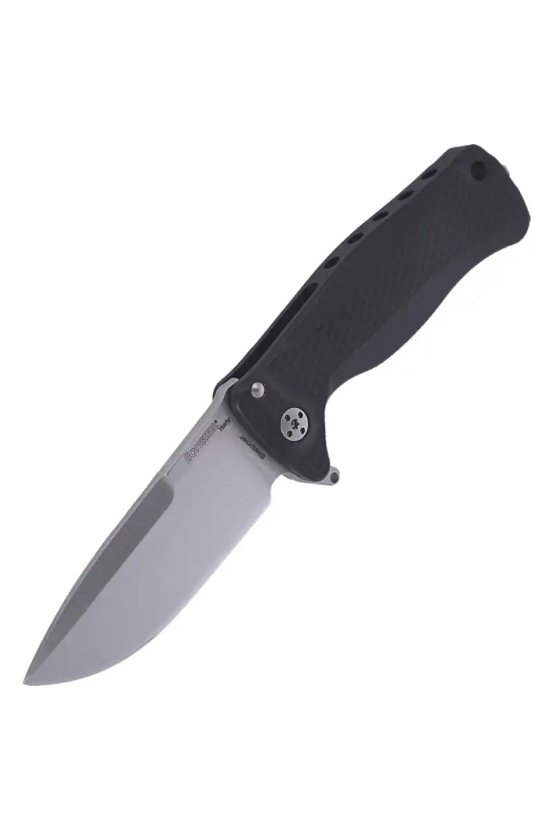 Nóż składany LionSteel SR22A Black Aluminum, Satin Sleipner by Molletta (SR22A BS)