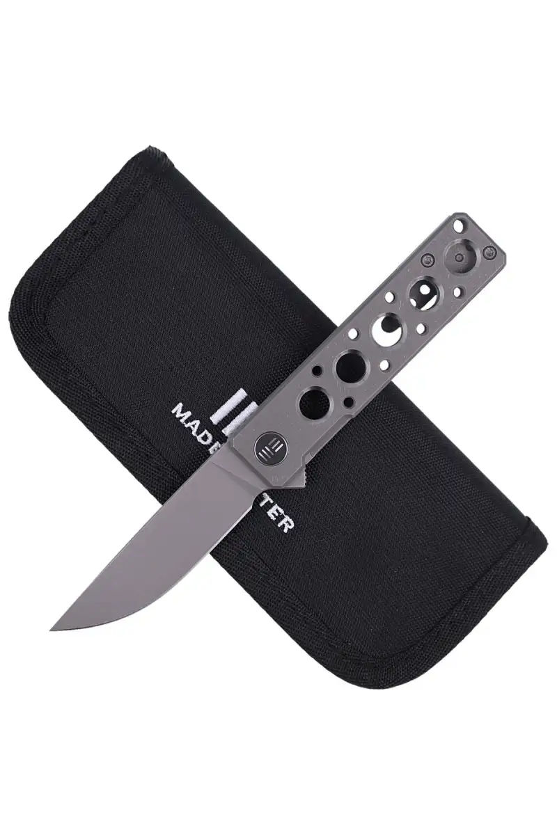 Nóż składany WE Knife Miscreant 3.0 Gray Titanium, Gray Stonewashed CPM 20CV by Brad Zinker (2101A)