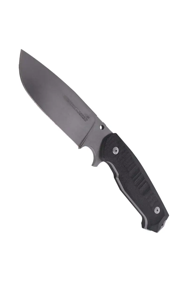 Nóż Viper Borr Black Canvas Micarta, Stonewashed D2 by Jesper Voxnæs (VT4008SWCB)