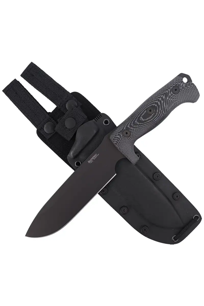 Nóż LionSteel Black Micarta, Black Blade (M7 MB)
