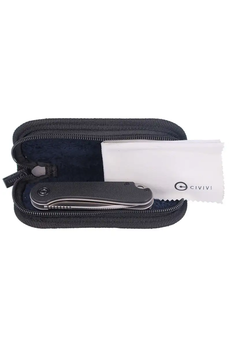 Nóż składany CIVIVI Elementum Flipper Black G10, Satin Finish (C907A)