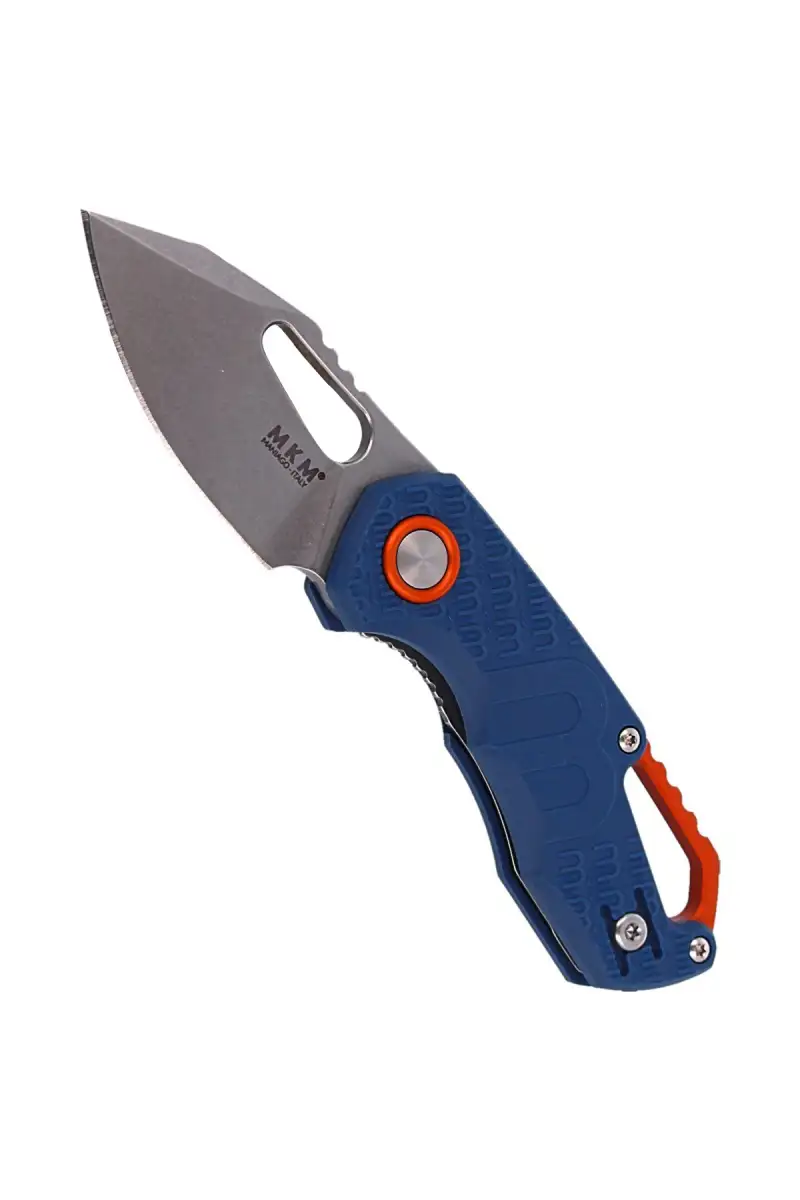 Nóż składany MKM Isonzo Clip Point Blue FRN, Stonewashed N690 by Jesper Voxnæs (MK FX03-3PBL)