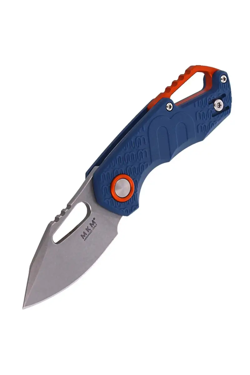 Nóż składany MKM Isonzo Clip Point Blue FRN, Stonewashed N690 by Jesper Voxnæs (MK FX03-3PBL)