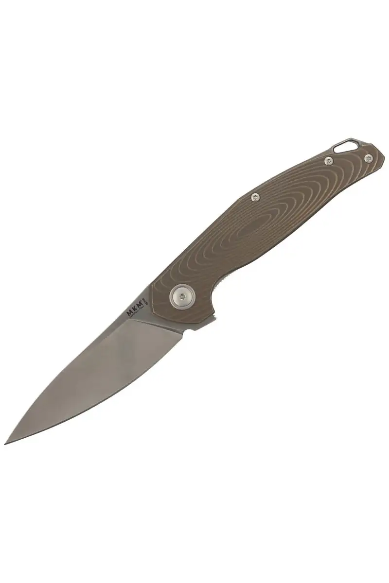 Nóż składany MKM Goccia Bronze Stonewashed Titanium, Satin M390 by Jens Ansø (MKGC-TBR)