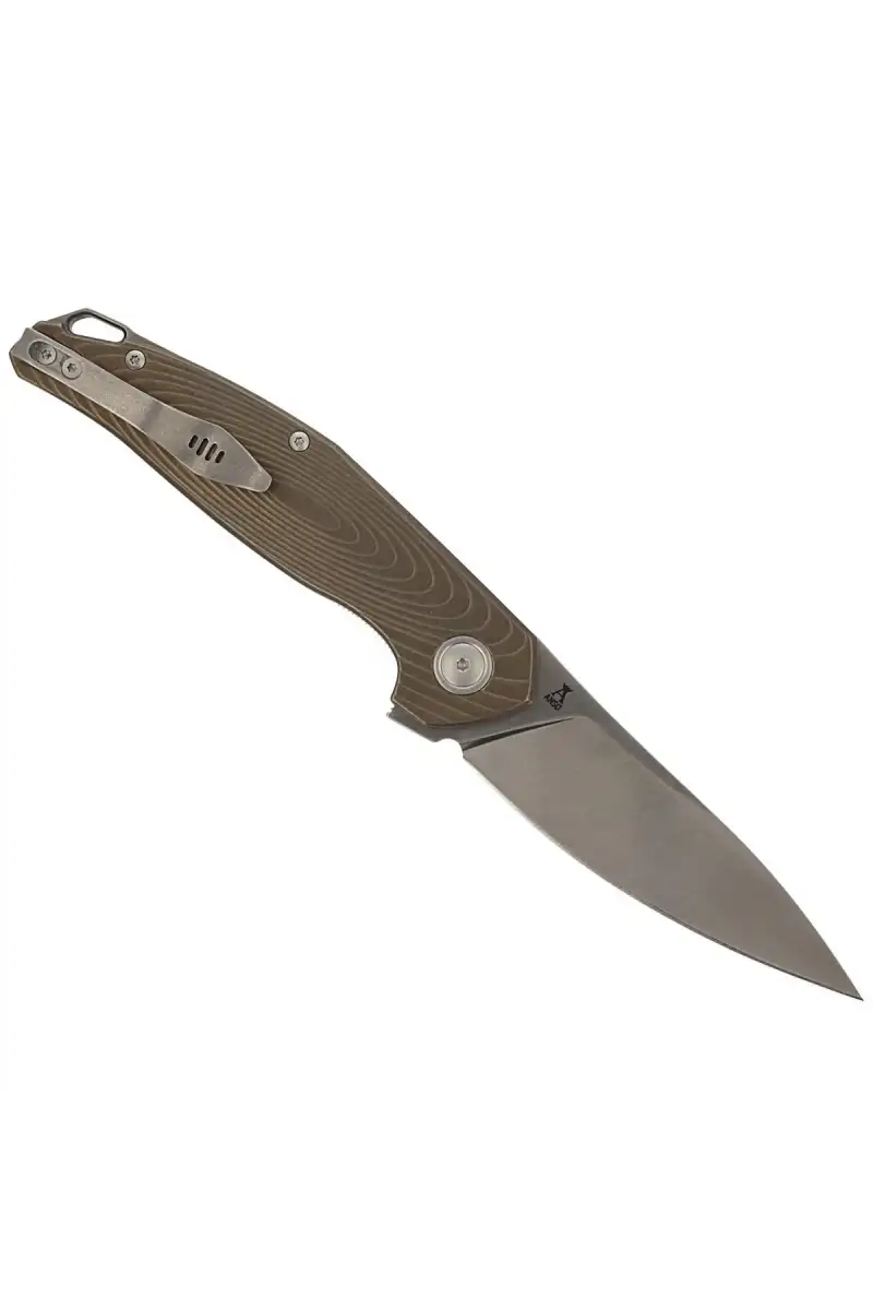 Nóż składany MKM Goccia Bronze Stonewashed Titanium, Satin M390 by Jens Ansø (MKGC-TBR)