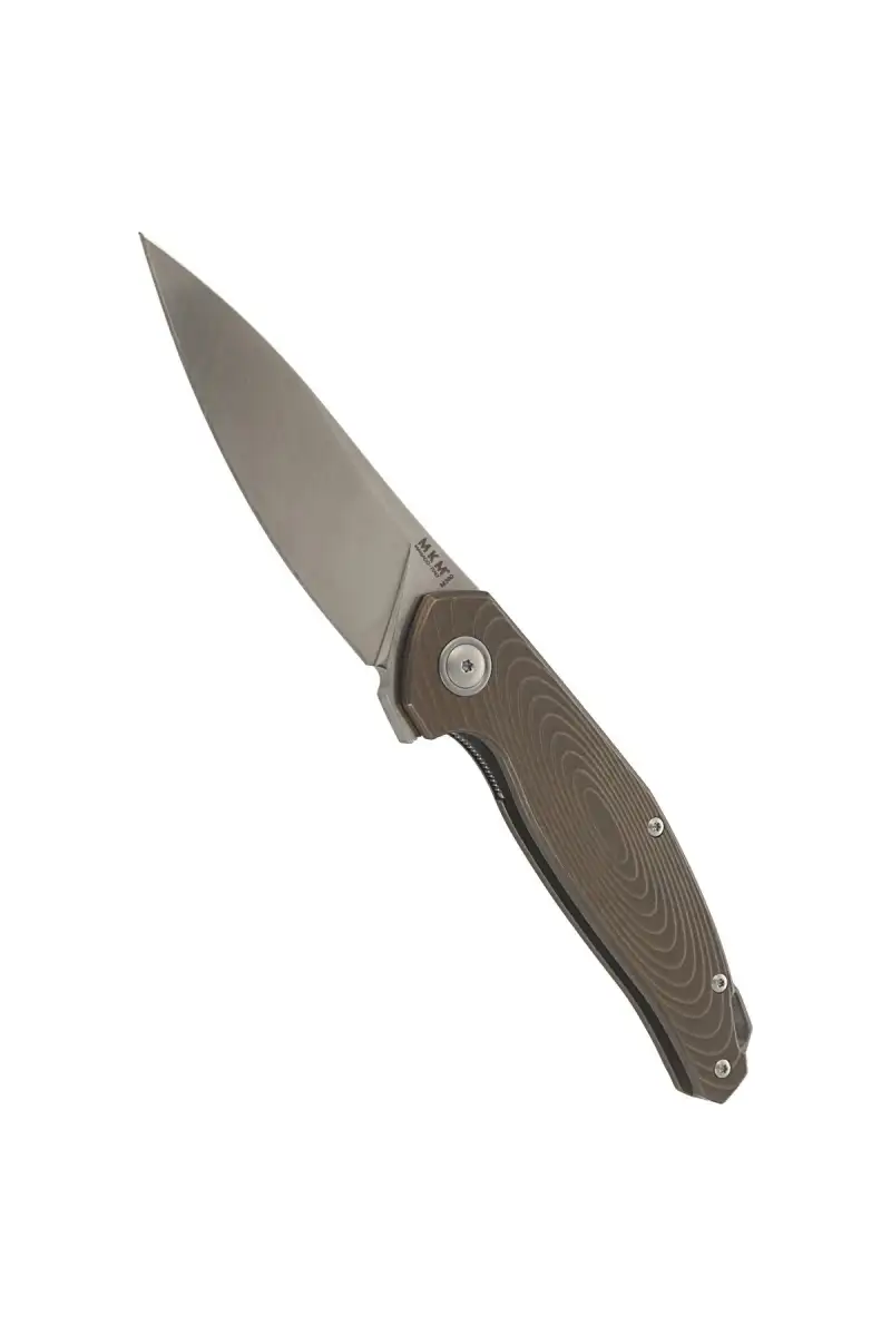 Nóż składany MKM Goccia Bronze Stonewashed Titanium, Satin M390 by Jens Ansø (MKGC-TBR)