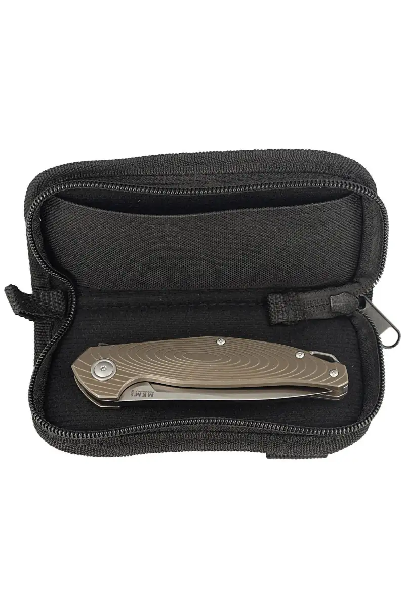 Nóż składany MKM Goccia Bronze Stonewashed Titanium, Satin M390 by Jens Ansø (MKGC-TBR)