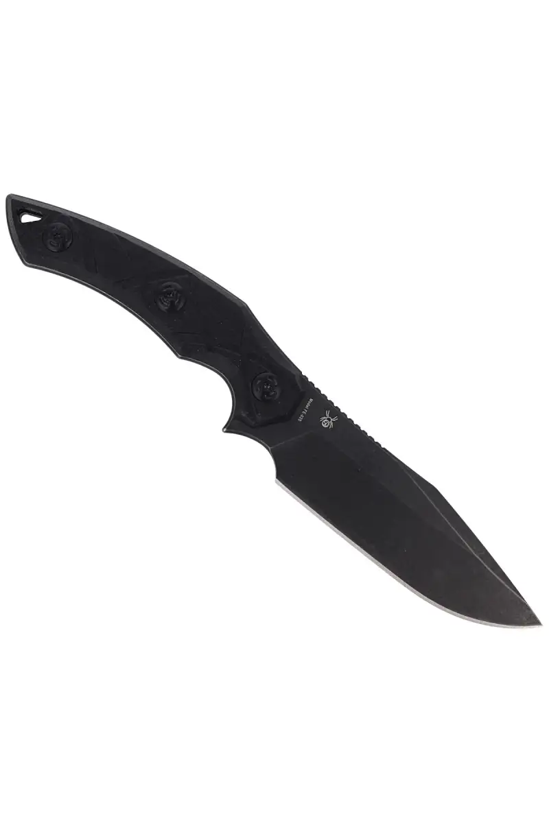 Nóż FoxEdge Lycosa 2 Black G10, Black Stonewashed by Simonutti (FE-020)