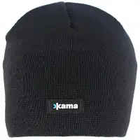 Czapka Kama 100% Merino Wool / Polycolon Band, Black (A02-110)
