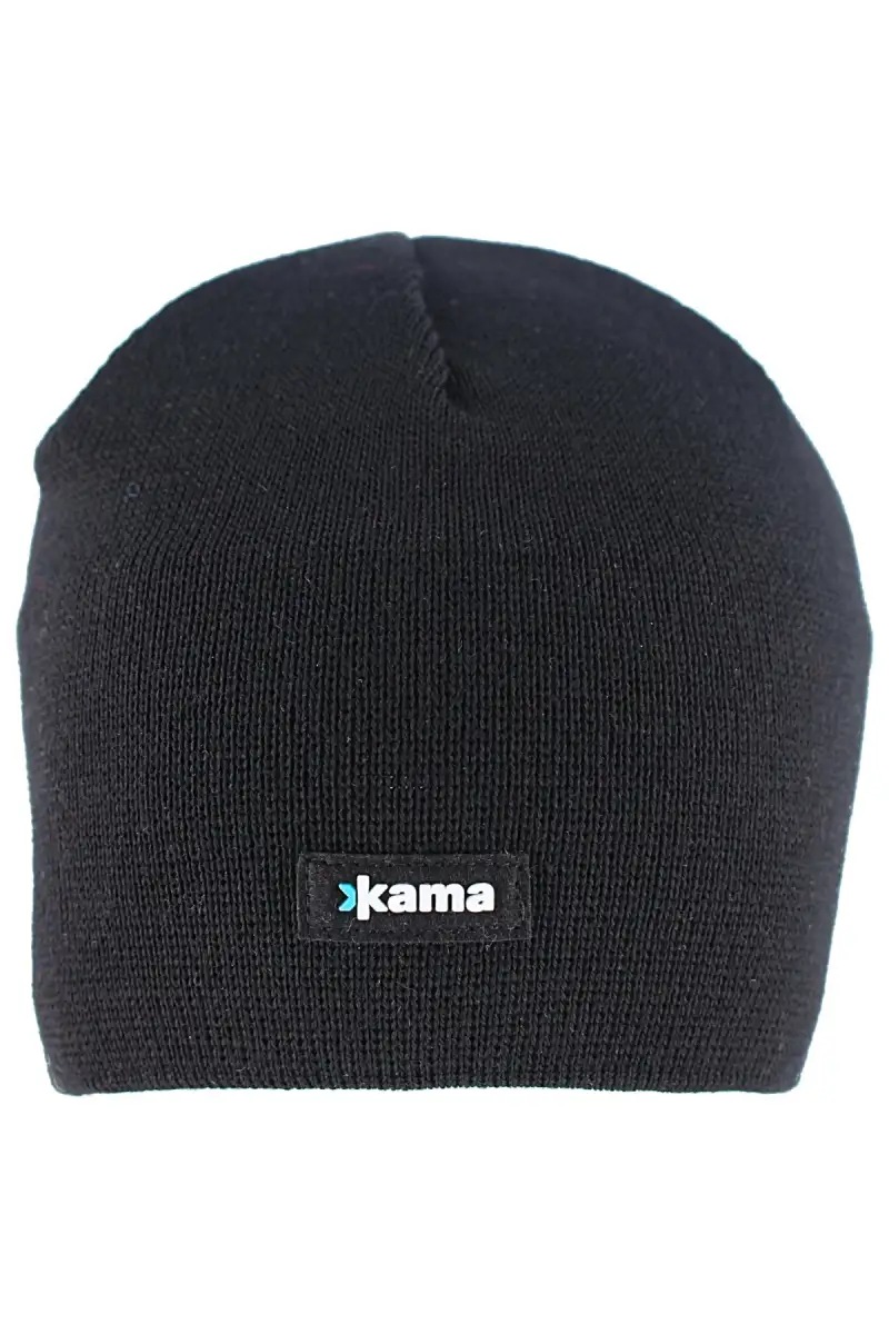 Czapka Kama 100% Merino Wool / Polycolon Band, Black (A02-110)