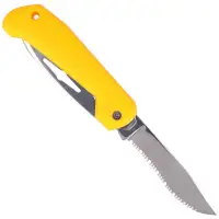 Nóż składany żeglarski MAC Marine B91/5 Yellow PP, Mirror W 1.4028 (MC B915.Y)