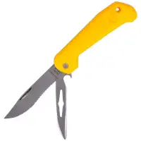 Nóż składany żeglarski MAC Marine B91/5 Yellow PP, Mirror W 1.4028 (MC B915.Y)
