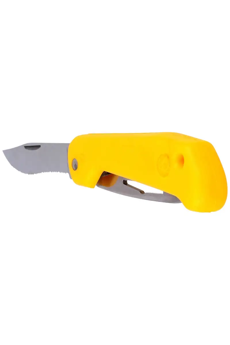Nóż składany żeglarski MAC Marine B91/5 Yellow PP, Mirror W 1.4028 (MC B915.Y)