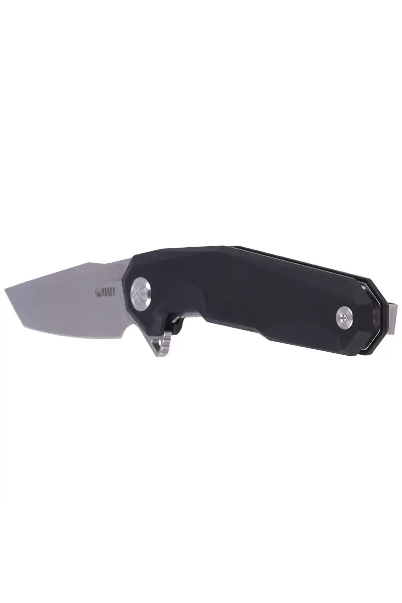 Nóż składany Kubey Carve Nest Black G10, Sandblast D2 (KB237A)
