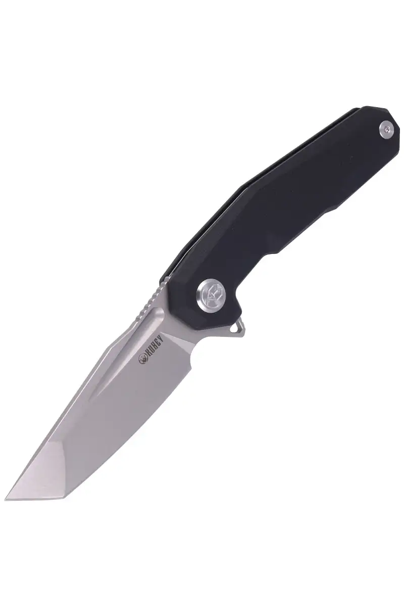 Nóż składany Kubey Carve Nest Black G10, Sandblast D2 (KB237A)