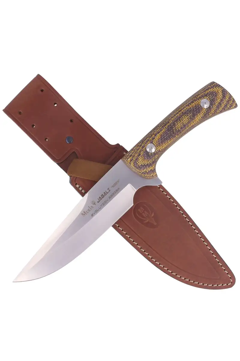 Nóż Muela Jabali Brown Micarta, Satin 170mm (JABALI-17G)