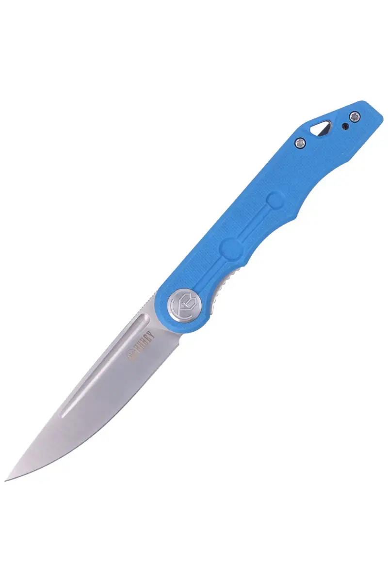 Nóż składany Kubey Mizo, Blue G10, Satin 14C28N by Tiguass (KU2101B)