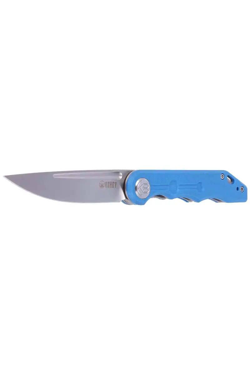 Nóż składany Kubey Mizo, Blue G10, Satin 14C28N by Tiguass (KU2101B)