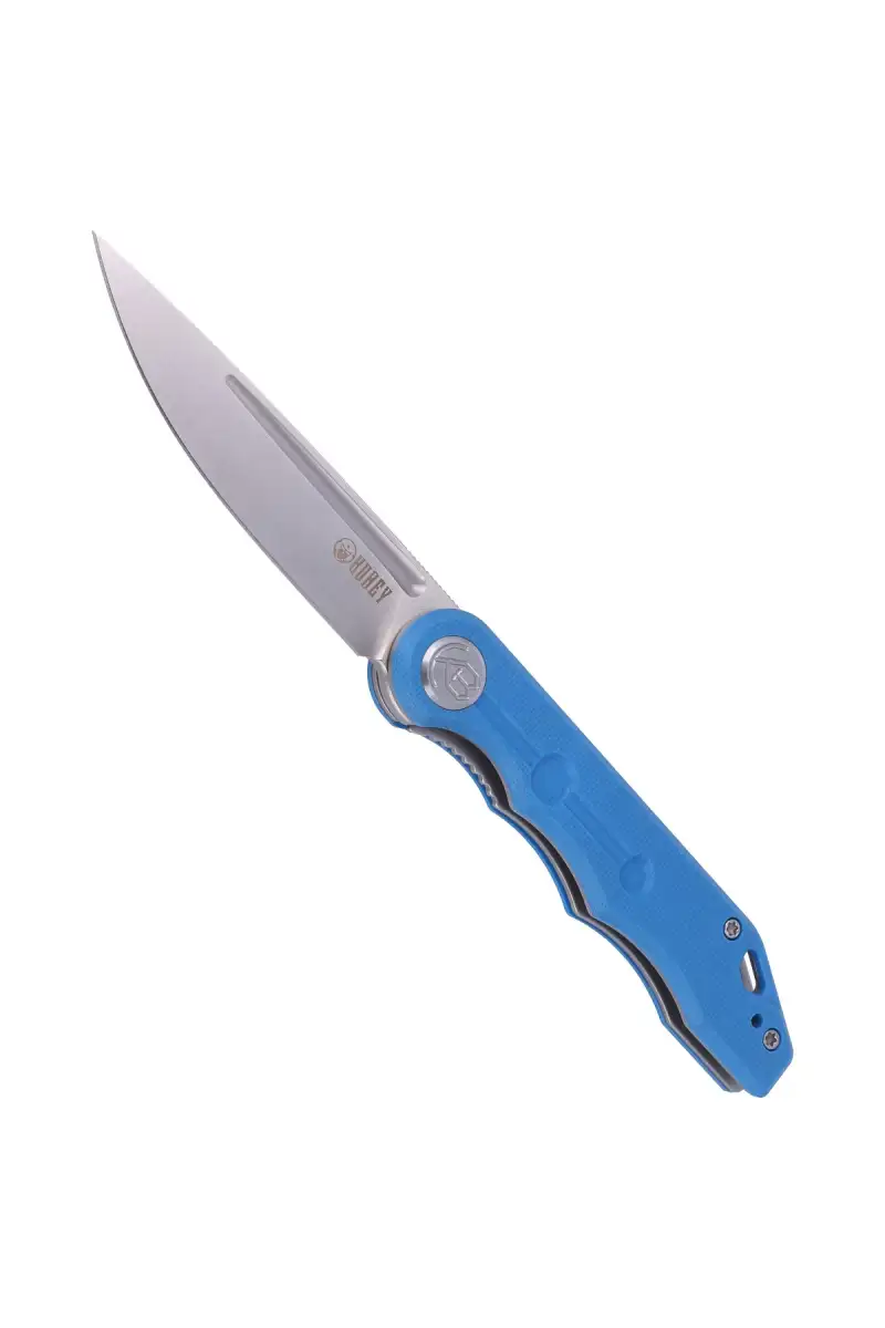 Nóż składany Kubey Mizo, Blue G10, Satin 14C28N by Tiguass (KU2101B)