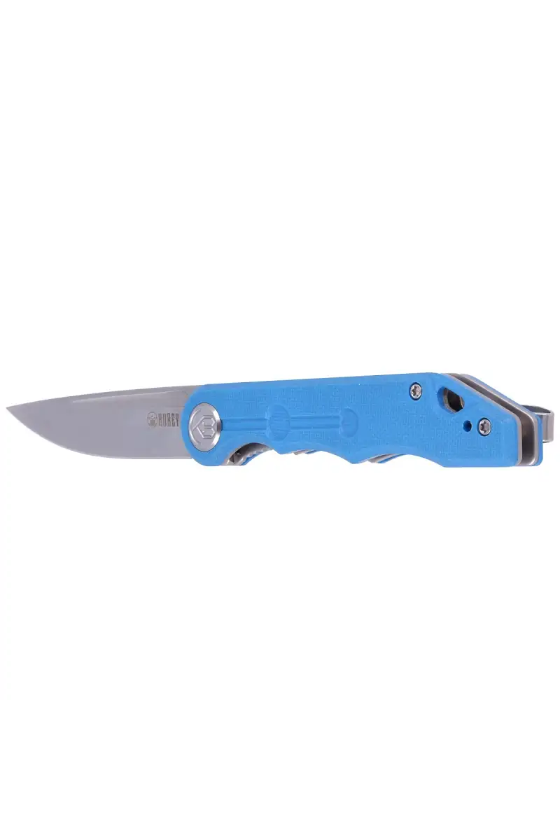 Nóż składany Kubey Mizo, Blue G10, Satin 14C28N by Tiguass (KU2101B)