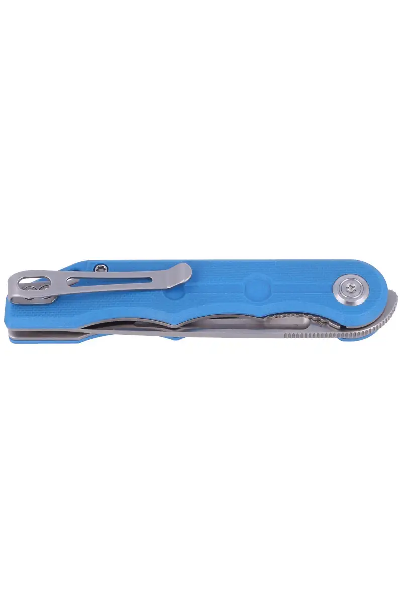 Nóż składany Kubey Mizo, Blue G10, Satin 14C28N by Tiguass (KU2101B)