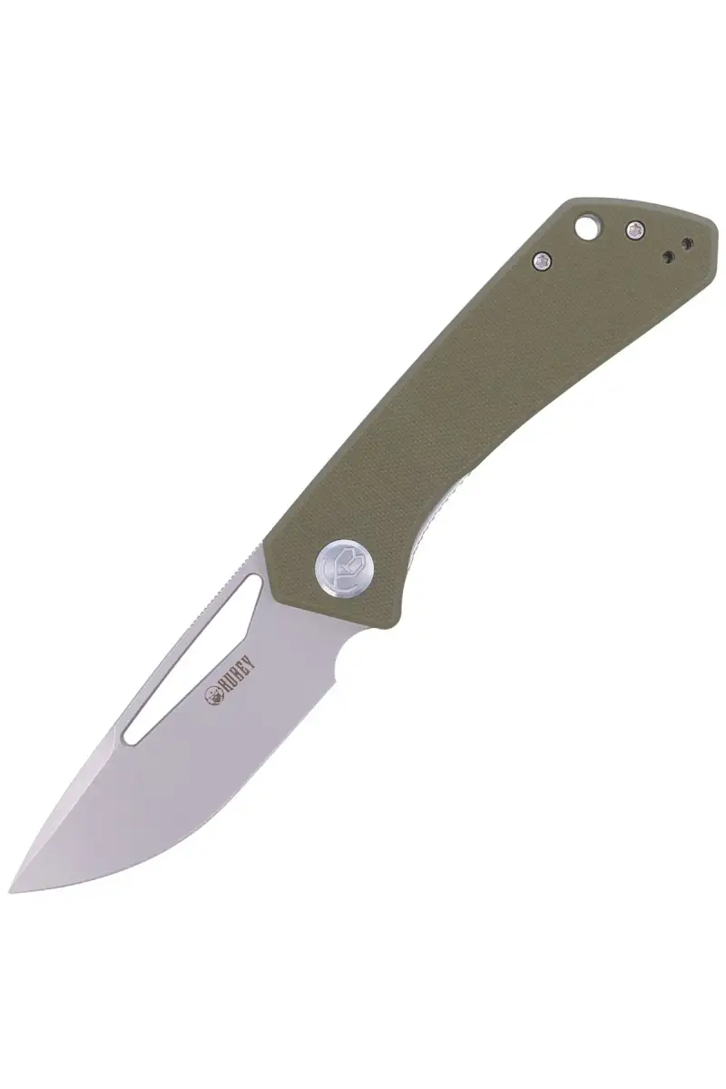 Nóż składany Kubey Knife Thalia, Green G10, Bead Blasted D2 (KU331D)