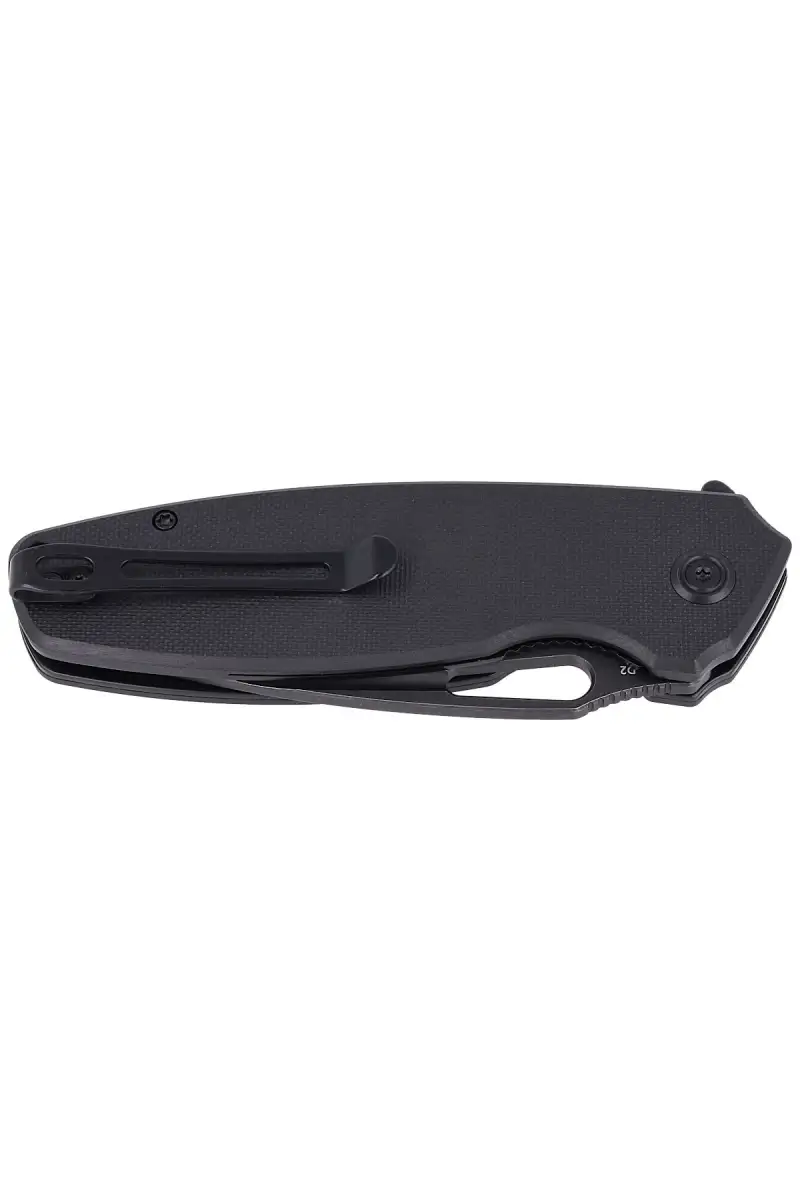 Nóż składany Kubey Tityus Black G10, Dark Stonewashed D2 (KU322C)