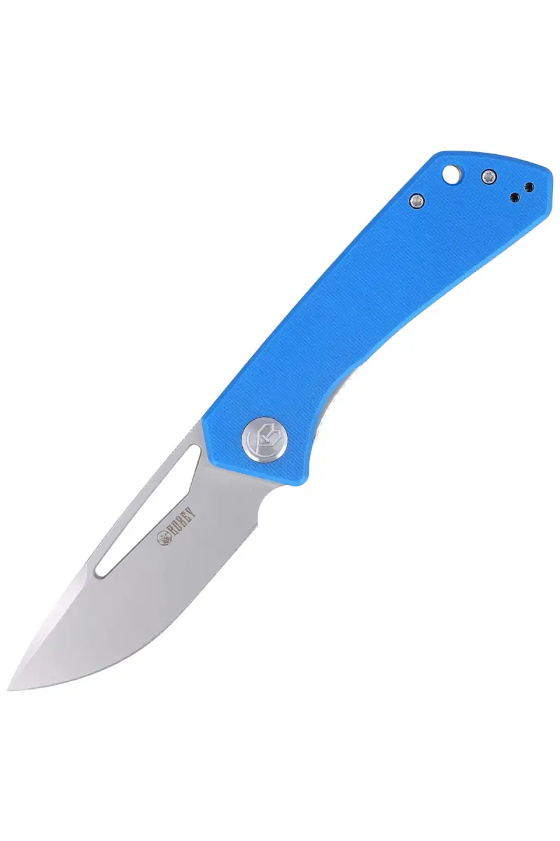 Nóż składany Kubey Thalia Blue G10, Bead Blasted D2 (KU331B)