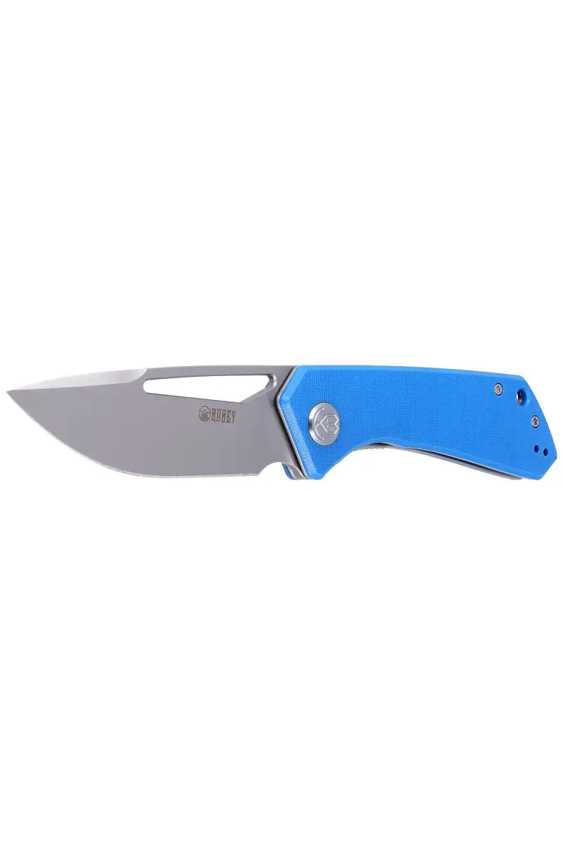 Nóż składany Kubey Thalia Blue G10, Bead Blasted D2 (KU331B)