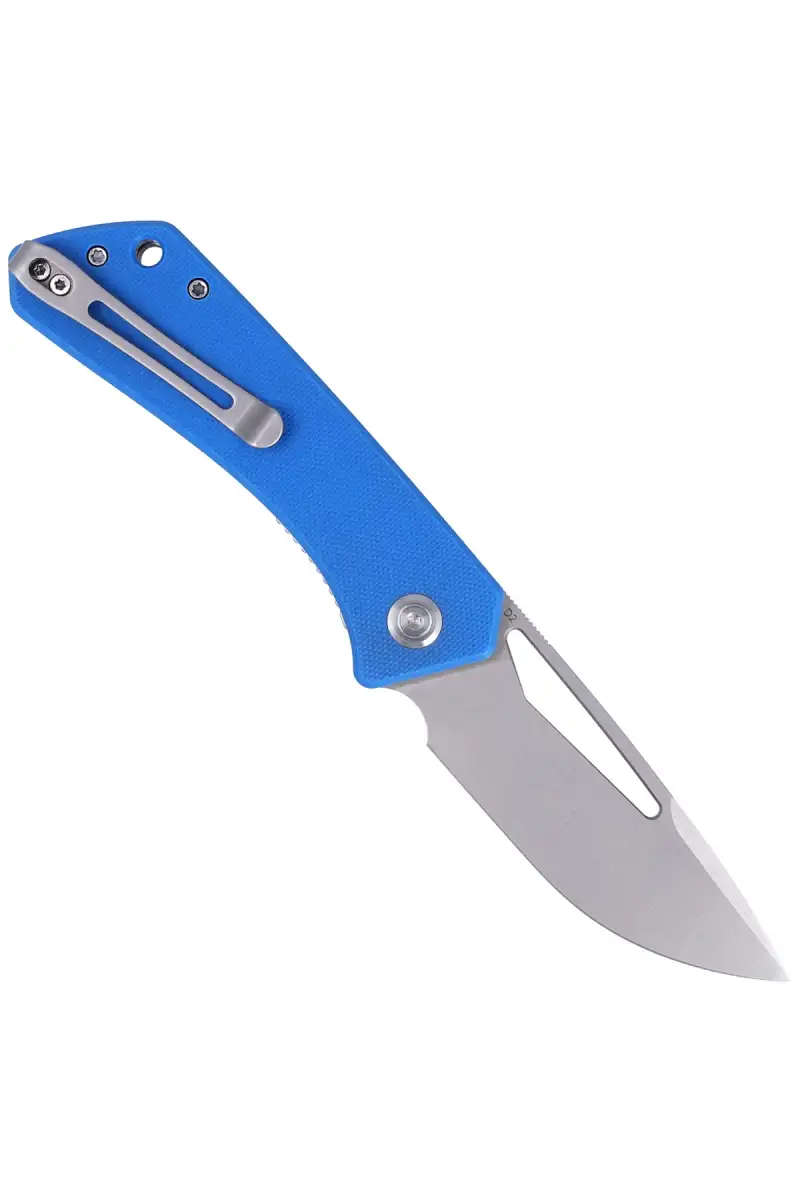 Nóż składany Kubey Thalia Blue G10, Bead Blasted D2 (KU331B)